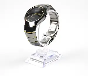 Acrylic Custom Circle C Ring Shape Smart Digital Wrist Men or Women Watch Displays Holder Stand