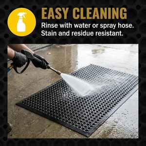 Tapete Antideslizante de Goma para Puerta de Hotel, para Baño, con Orificios - Product Image 3