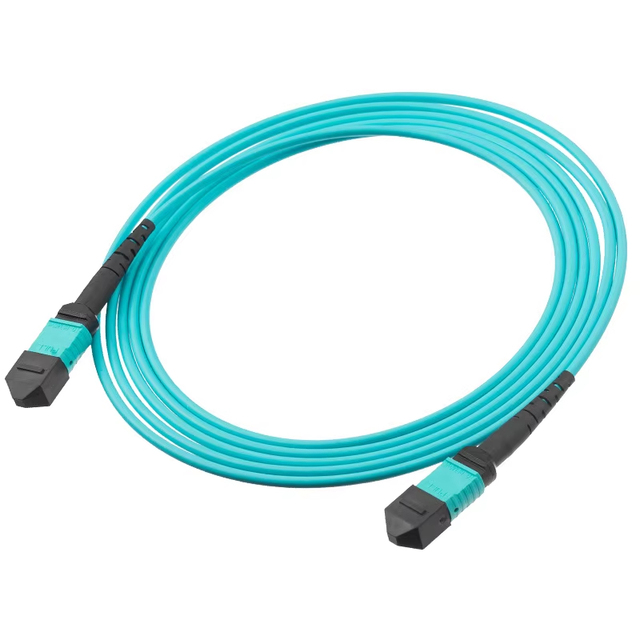 FTTH MPO OM4 MTP Fiber Optic Trunk Cable 12 24 48 Core Pre-terminated MPO Patch Cord 1m Single Mode for Data Center
