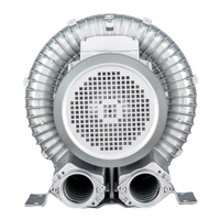 Souffleur électrique multi-étages en alliage d'aluminium argenté 220V 50Hz, anneau d'air haute pression, aérateur d'étang à poissons, souffleur gonflable