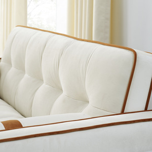 Sofá Cama de Tela de Estilo Italiano Moderno, Plegable, de Esquina Recta, Mueble de Doble Uso para Apartamentos Pequeños, Sala de Estar y Hogar - Product Image 5