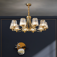 Lustre LED de style américain à trois têtes, luminaire suspendu décoratif pour restaurant, salle à manger, salon, maison