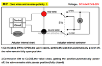 Vanne à bille motorisée électrique miniature OEM 12V avec télécommande marche/arrêt, 25 mm, en UPVC, pour fluides corrosifs, IP67