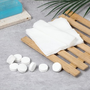 Nén khăn khăn ăn mềm & mùi miễn phí mở rộng khăn lau bán buôn tùy chỉnh màu rắn thân thiện với môi cho ngoài trời - Product Image 2