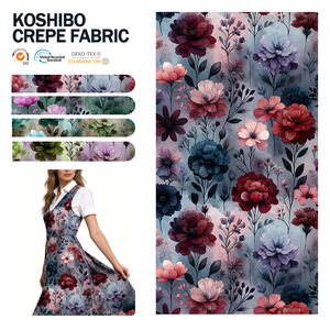 Novedades 2025, Tela Koshibo de Seda Estampada Personalizada de Alta Calidad, Tul Elástico para Vestidos de Fiesta - Product Image 1