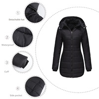 Nouvelle arrivée : Manteau en coton de style coréen pour femme, vêtements d'hiver, taille plus, veste épaisse matelassée