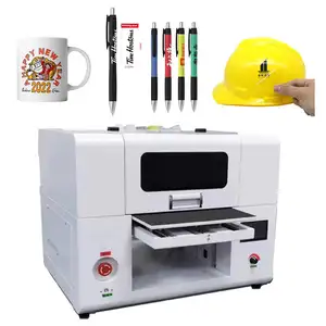 Profesional A3 30cm UV DTF AB Film Dual Printhead kristal Logo UV DTF stiker Printer dengan Laminator untuk koper