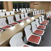 Chaise de bureau de conférence au design moderne M&W, vente directe d'usine - Chaise en plastique empilable pour visiteurs au style contemporain