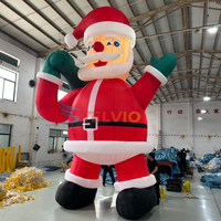 Décoration de Noël gonflable, grande canne en sucre d'orge gonflable pour l'extérieur, décorations de Noël gonflables, ballons gonflables de Père Noël