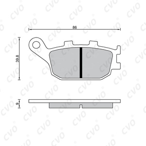 Plaquettes de frein à disque pour moto Honda <span class=keywords><strong>CBF</strong></span> 600/CB 1300 KAWASAKI Z 750/KLZ 1000 SUZUKI GSX <span class=keywords><strong>650</strong></span>/DL <span class=keywords><strong>650</strong></span> FA174 - Product Image 5