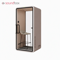 Cabine de bureau insonorisée anti-bruit pour réunions téléphoniques et postes de travail commerciaux