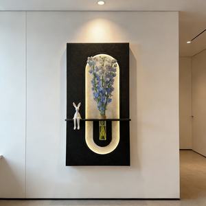 Decoración de Hogar de Lujo, Producción Artesanal, Estilo Medieval, Pintura Artística 3D en Piedra Arenisca, Plantas Hidropónicas, Pintura Luminosa, Murales LED - Product Image 5