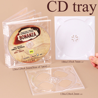WEISHENG Étui CD/DVD personnalisé en plastique transparent pour un seul disque, avec étui Digipak à coller, pour CD/DVD, plateaux Digipak simples ou doubles