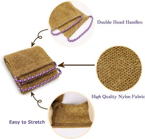 African Net Sponge with Handles Long Exfoliating Bath Sponge Washcloth for <strong>Back</strong> <strong>Scrubbing</strong> - Product Image 3