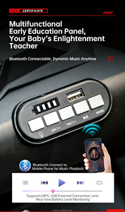 Quad électrique robuste pour enfants avec poignée <span class=keywords><strong>de</strong></span> traction portable, voiturette intelligente pour l'éveil éducatif - Product Image 6