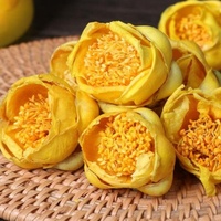Bunga Kering Eksotis Camellia Petelotii Kuning Utuh, Dikeringkan Secara Alami, Buatan Tangan, Dapat Dimakan, Menerima OEM, Teh Khas Vietnam
