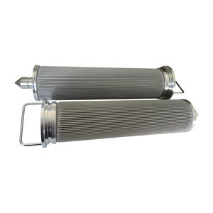 Élément filtrant plissé en acier inoxydable 125*540 personnalisé filtre fondu entièrement soudé avec composants du noyau du moteur - Product Image 3