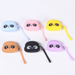 New <b>Cute</b> Silicone Open Minimalist Coin Purse & Key Bag with Cartoon <b>Bear</b> Design Soft Unisex Wholesale - Product Image 2
