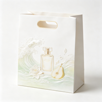 Sacs en papier pour le shopping avec poignée creuse, emballages personnalisés pour parfums et fragrances, compatibles avec diverses techniques d'impression