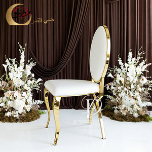 Silla de Comedor Moderna de Acero Inoxidable Estilo Dubái con Respaldo en Forma de Corazón, Romántica y Elegante para Apartamentos y Hoteles - Product Image 2