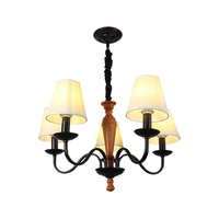 Lustre de bougie en tissu de lin moderne nordique Style industriel suspendu pour hôtel mariage îlot de cuisine blanc chaud pour chambre à la maison