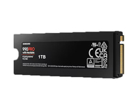 بطاقة رسوميات 990 PRO مع بالوعة حرارية بطاقة رسوميات NVMe M.2 PCIe 4.0 بمحرك أقراص ثابتة بسعة 1 تيرابايت و2 تيرابايت