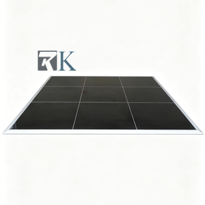 Easy install Dance Floor Party Wedding Event Flooring with Black panel Aluminum <b>Edging</b> - Product Image 1