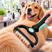 Kit de Toilettage pour Animaux : Éliminateur de Poils, Accessoires pour Chiens et Chats, Peigne de Soin, Ensemble de Toilettage en Bois, Kits d'Outils