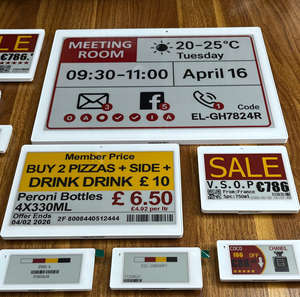 Productos Populares: Etiqueta de Precio Electrónica ESL de 2.4Ghz y Pantalla Grande de 13.3 Pulgadas, Sistema Inteligente Adecuado para Supermercados y Salas de Exhibición - Product Image 1