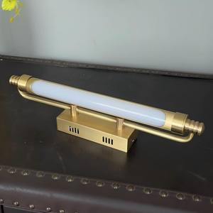 Applique LED Moderne en Cuivre pour Miroir de Salle de Bain, Luminaire LED Nordique pour Salle de Bain, Luminaire d'Allée d'Hôtel, Miroir de Salle de Bain avec Éclairage LED - Product Image 2