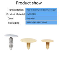 Rivets universels en plastique PP PA6 haute résistance, ouverture 7,5 mm, attaches automobiles, clips de fixation pour garnitures intérieures de voiture