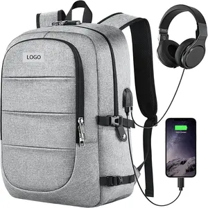 Big Capacity Laptop Bag Backpack With USB Charging Business Backpack Big Capacity Customized Logo