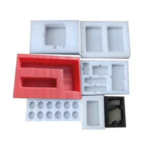 Package inserts for cutting the buffering epe foam/pu/black white shockproof Eva insert inside Transport packing box fillers