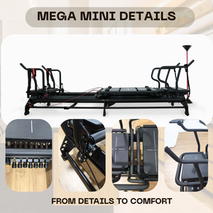 Appareil <span class=keywords><strong>de</strong></span> Pilates <span class=keywords><strong>Mega</strong></span> Pro Portable et Réglable en Aluminium Noir pour Équipement <span class=keywords><strong>de</strong></span> Gymnastique, Reformers Pilates Superformer Body - Product Image 3