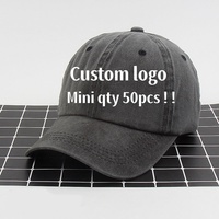 Gorra de Béisbol de Mezclilla de Algodón Lavado Estilo Vintage 2555, con Logotipo Personalizado, Estilo Urbano, Versátil para Otoño e Invierno