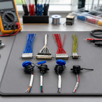 Boîtier ABS personnalisé avec contact en laiton, adaptateur d'alimentation automobile avec câble 15A 220V