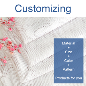 Thân Thiện Với Môi Tùy Chỉnh Giá Rẻ Dệt Đơn Giản Phòng Khách Polyester Sheer Rèm Vải Jacquard - Product Image 4