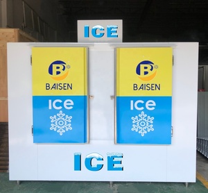 Congélateur de stockage de glace en sacs en libre-service pour usage commercial en extérieur, utilisation en station-service, distributeurs de glace en sacs, refroidisseur - Product Image 1