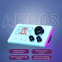 AJAZZAKP03 Teclado Inteligente Multifunción, Controlador de Escritorio para Oficina, Edición en Vivo DIY, Programación