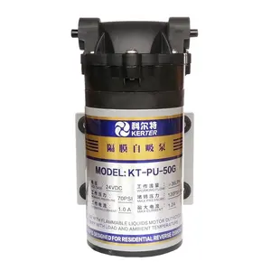 Bomba RO de diafragma autocebante marca OEM de proveedor de China 50gpd 70gpd 100gpd para purificadores de agua