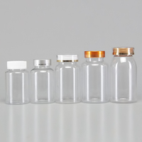 Bouteilles en plastique vides en gros avec bouchon à vis pour l'emballage de capsules de vitamines et de compléments alimentaires