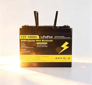 Batterie solaire rechargeable LiFePO4 12V 12.8V 24V 100ah 200ah Batterie lithium rechargeable 12v 100ah - Product Image 1