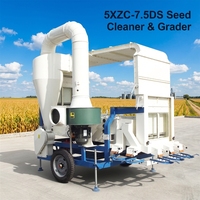 Nettoyeur et Trieur de Graines 5XZC Haute Efficacité avec Système de Nettoyage à Double Air et Moteur, Capacité 7000-7500kg/h