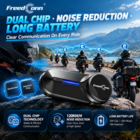 Casque Bluetooth FreedConn T COM V8 pour moto, 8 motards, 5 canaux MESH, portée de 2,5 km