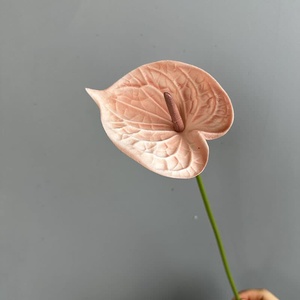 <span class=keywords><strong>Fiori</strong></span> Artificiali di Anthurium di Alta Qualità, Realistici al Tatto, Fiore di Anthurium Arancione per Decorazioni Casa, Feste, Tavoli e Centrotavola Matrimoniali - Product Image 4