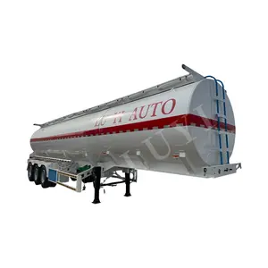 Truk trailer Semi truk Tanker bahan bakar tangki minyak baja 3 poros 42000 45000 48000 liter truk tangki bahan bakar