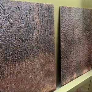 EX774 304 Decorative Stainless Steel <b>Plate</b> Hammered Finish No.4 <b>Surface</b> Bending Processed Wall Cladding Panel - Product Image 4