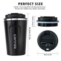 Logo personnalisé 380ml Affichage LED intelligent de la température Gobelet sous vide gravable au laser Tasses thermiques à café