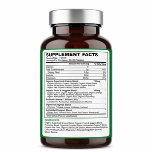 Complément alimentaire naturel pour adultes, fruits et légumes biologiques personnalisés, multivitamines, superaliments, super-verts, antioxydants, sans gluten, végétarien - Product Image 4