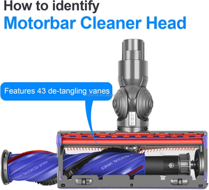 Varilla de cepillo de repuesto y tapa final para aspiradora <span class=keywords><strong>Dyson</strong></span> Anti-Tangle Motorbar Brushroll Compatible con la pieza n. ° 972182-01 - Product Image 6